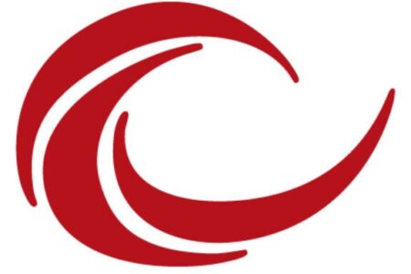 Red logo for Cayuga Community College (CCC) on a white background.
