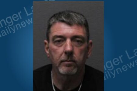 Mugshot of David Comstock, an Oklahoma man arrested for stalking in Bath, New York.