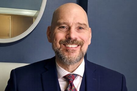 Todd Sloan, an Auburn attorney, smiles while running for the NY-24 ballot spot.