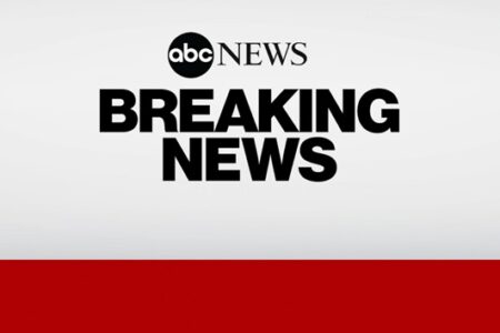 ABC News 'BREAKING NEWS' graphic with a red bar at the bottom.